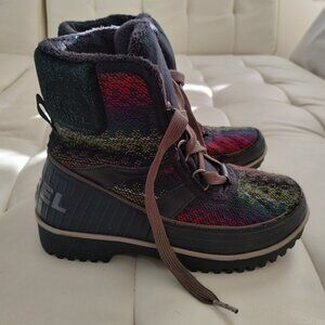 Women's Size 5 SOREL Tivolli II Blanket Suede Waterproof Boots NL2091-010